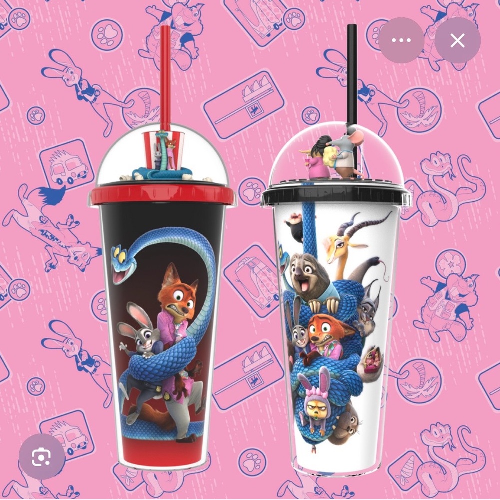 Zootopia Themed Tumbler Set - Red and White